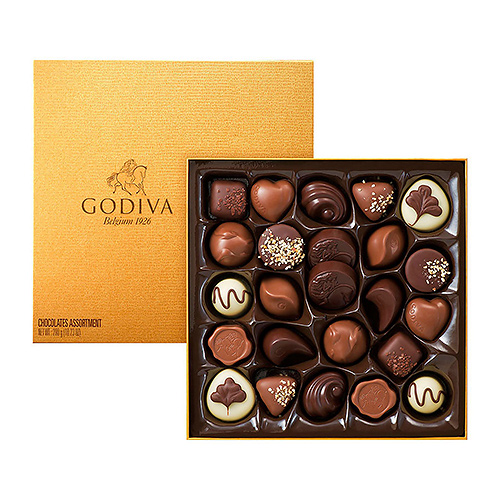 Godiva Gold Rigid Box 24 Chocolates Delivery in Germany by GiftsForEurope