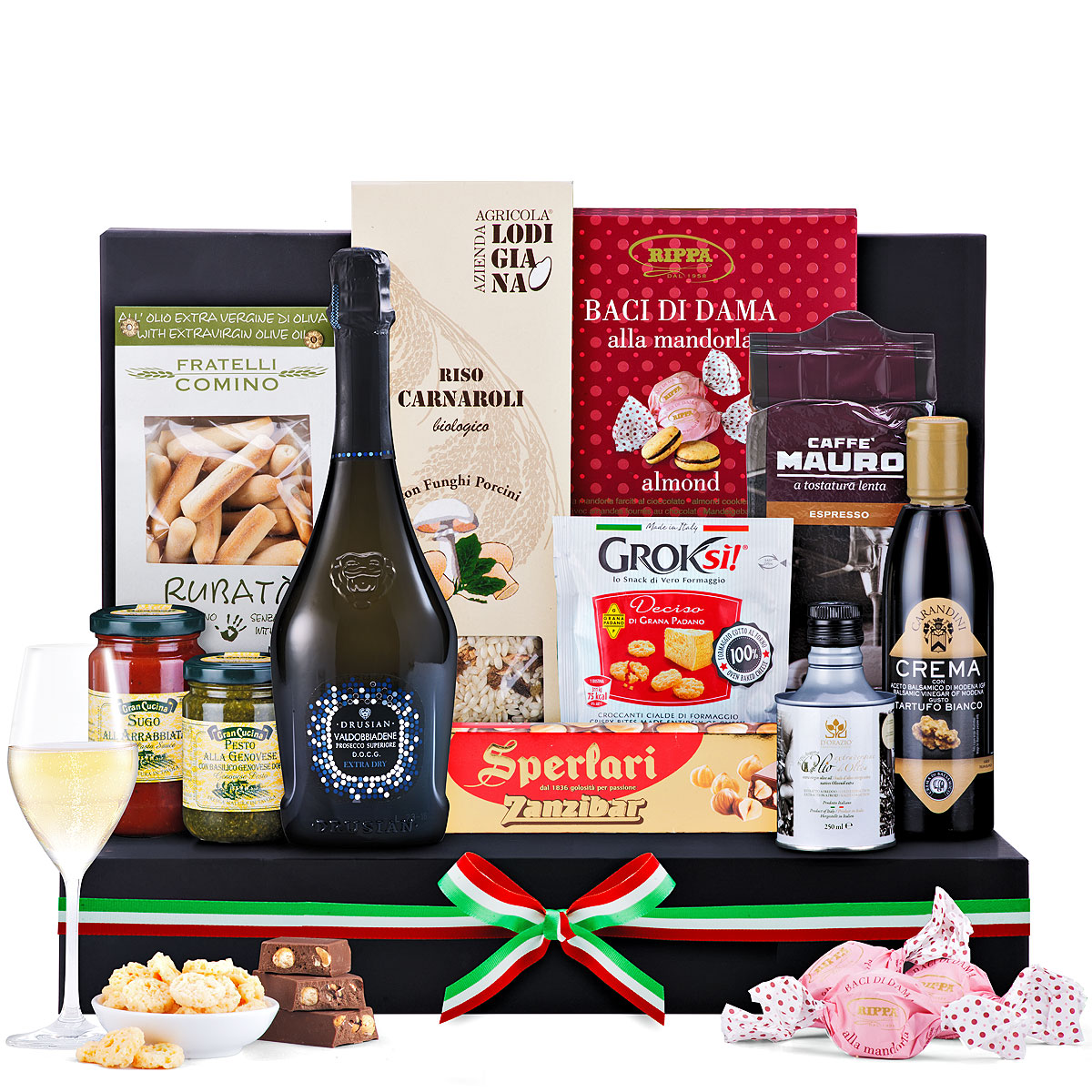 Italian Luxury Gourmet Gift with Prosecco Delivery in Germany by