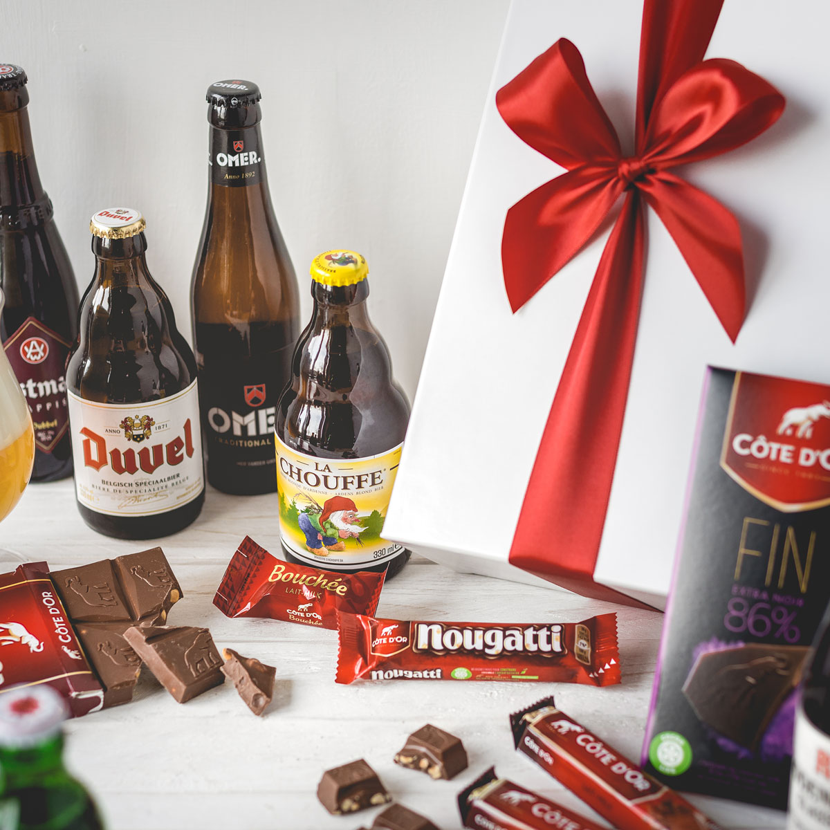 Belgian Beer & Chocolate Selection Gift Box Delivery in Belgium by