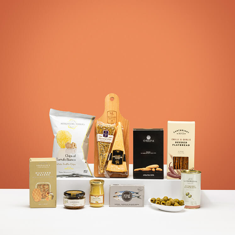 Exclusive gift baskets with Belgian chocolate, gourmet food, and more