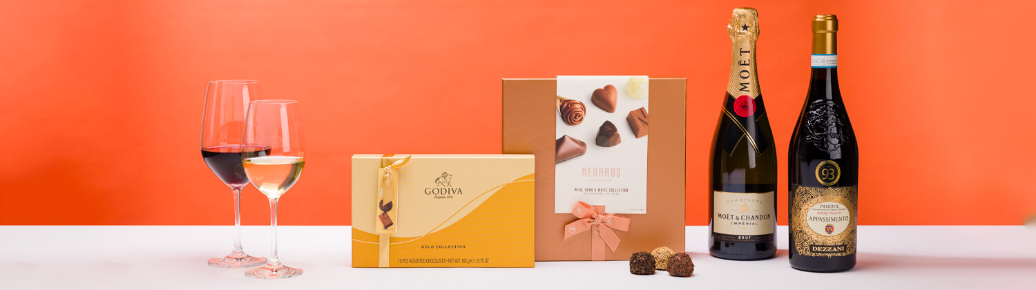 Send Chocolate Gift with Wine and Champagne to Monaco