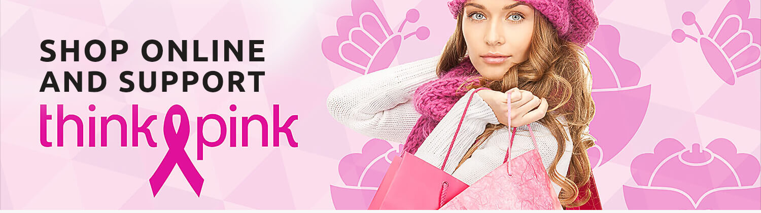 Support breast cancer research , education, and care with a Think-Pink gift delivered in Greece.