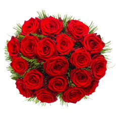 A heartfelt gesture conveyed by a traditional bouquet of premium Red Roses.