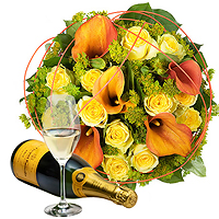 Charming Gold & Veuve Clicquot Champagne
