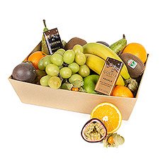 Classic Fruit Hamper and Chocolate