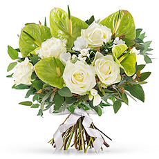 This beautiful bouquet also supports a very special cause: Think-Pink, the National Breast Cancer Campaign in Belgium.
