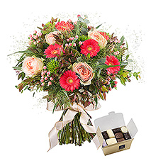 Seasonal Bouquet & Chocolates