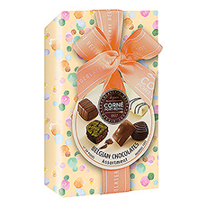 The traditional ballotin offers an assortment of Corné Port-Royal's best chocolates.