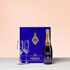 The Royal Brut is an ideal Champagne for any occasion and is stylishly presented in a Pommery Gift Box with two Champagne flutes.