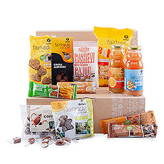 Discover this gift box full of Fair Trade snacks from Oxfam to share at the office.