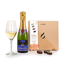 Celebrate special occasions in style with sparkling Pommery Champagne and a special edition of Neuhaus chocolates, specifically designed to pair perfectly with Champagne! It is a perfect gift idea for holidays, engagements, anniversaries, weddings, and special birthdays.