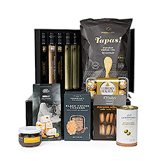 A unique wine gift for the new year? That's what you give with these Domaine de Rombeau wine tubes in a delicious gift basket full of sweet and savoury bites. 
Discover the pleasure of wine thanks to the gift box with five beautiful tubes filled with three types of French wine. A Syrah blend, a Rose blend and a Chardonnay from Roussillon in France. The ideal end-of-year gift for wine lovers.