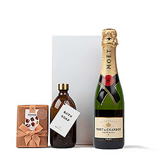 Treat someone to a relaxing or romantic bubble bath with classic Moët &#38; Chandon Impérial Champagne, Wellmark Wellness Bath Soap, and luxury Neuhaus Belgian chocolate. This very special spa &#38; Champagne gift is a perfect gift idea for her. It also makes a wonderful gift for newlyweds.