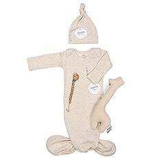 Mushie Organic Newborn Set with Rattle Collection