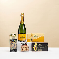 Kywie Champagne Cooler & Veuve Cliquot Brut, 75cl - Delivery in