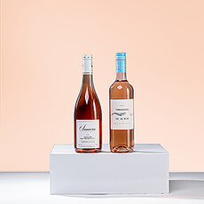 Is there anything more wonderful than enjoying a nice glass of rosé wine on the balcony or patio on a balmy summer evening? Treat your family or friends to that pleasant experience with this tasting duo of French rosé wines.
