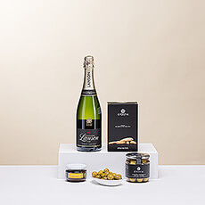 Champagne Lanson and Snacks
