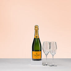 Kywie Champagne Cooler & Veuve Cliquot Brut, 75cl - Delivery in