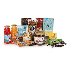 An abundance of Oxfam Fair Trade chocolate, cakes, and spreads await in this fun family gift box. The sweet breakfast gift set is completed with Fair Trade juices and organic tea.