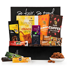 Discover the best organic and Fair Trade chocolate and nuts in this elegant Oxfam Fair Trade gift set.