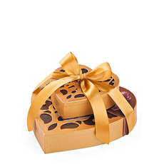 A pair of classic Godiva Coeur gift boxes filled with Belgian chocolates are a sweet expression of your affection.