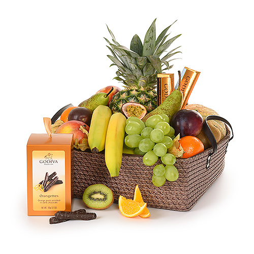Supreme Fruit & Godiva Basket