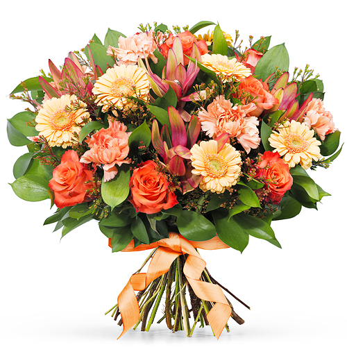 Flowers 2017 : Orange Bouquet 3 - Medium (30 cm)