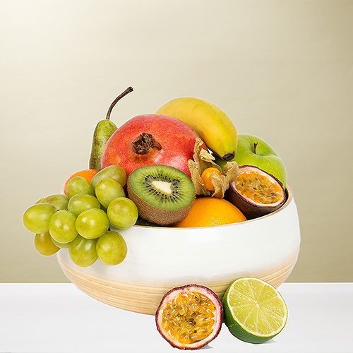 Exotic & Classic Fruit Bamboo Bowl