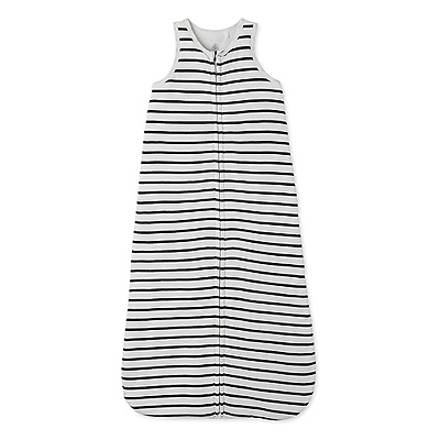 This baby sleeping bag with Petit Bateau's beloved sailor stripe will keep your baby warm and cozy during cold nights.