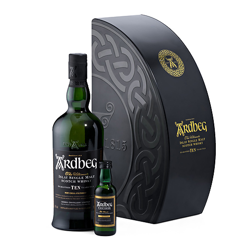 Ardbeg 10 Years Whisky Pack in Gift Box