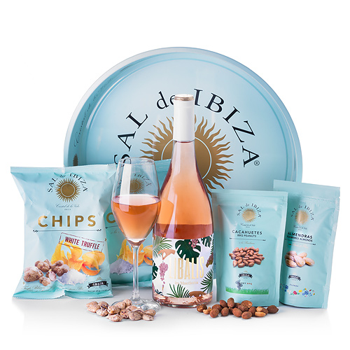 Appetizer Tray Sal de Ibiza en Libalis Rosé Wine