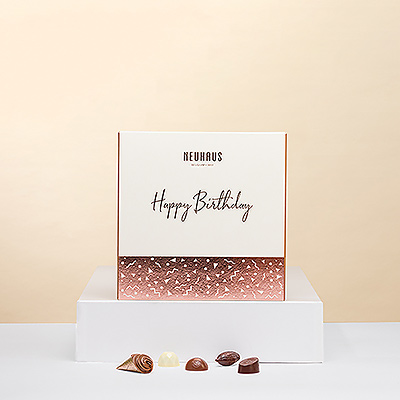 The best way to celebrate a birthday is with a sweet surprise. This Birthday Discovery box from the Belgian Master Chocolatier Neuhaus is the ideal gift for any chocolate lover.