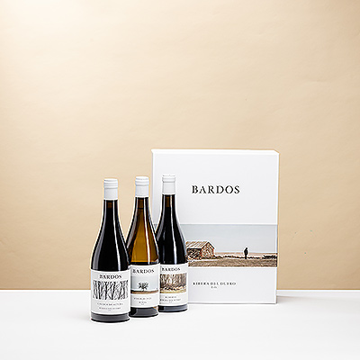 Internationally renowned and highly valued by all wine lovers: have a taste of what Spain has to offer with this gift box containing three exclusive, world-class wines from the Spanish winery Bardos.