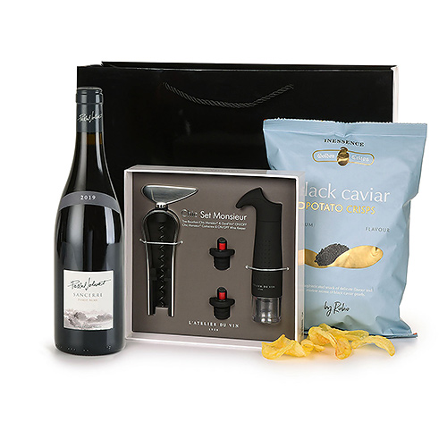 Sancerre Wine Connoisseur & Caviar Chips Gift Set