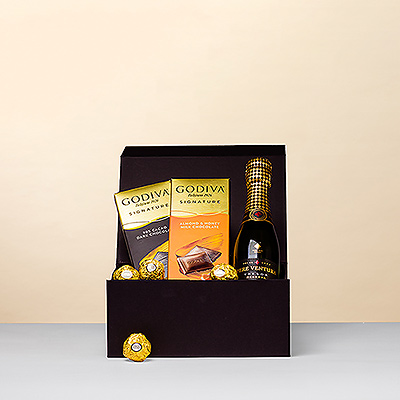 Can't choose between the sweet, creamy flavor of chocolate and the sparkling pleasure of a glass of Pere Ventura Cava ? Then choose this delicious gift set that combines the best of both!