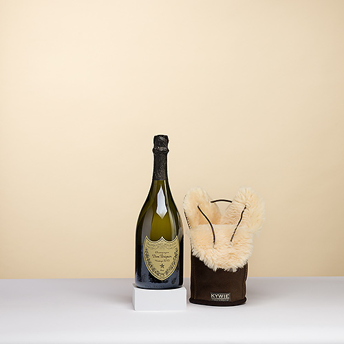 Kywie Champagne Cooler Brown Leather & Dom Perignon, 75cl