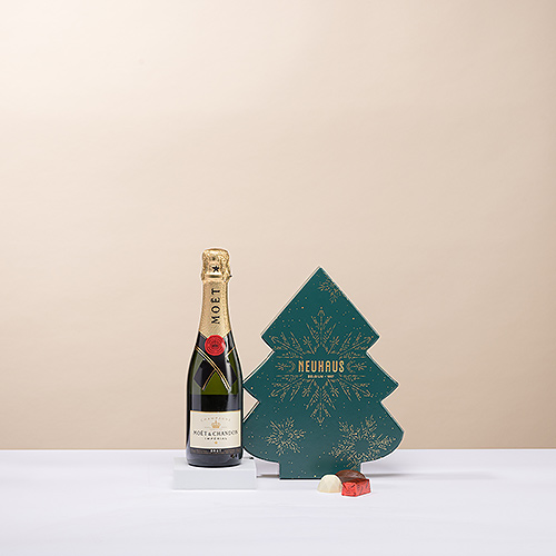Neuhaus Christmas Tree & Moët & Chandon Champagne