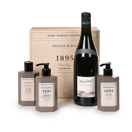 Atelier Rebul 1895 gift box & Sancerre Rouge wine