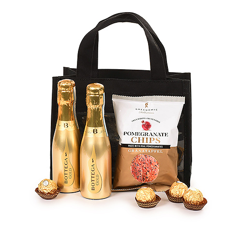 Eco celebration gift bag with Bottega & bites