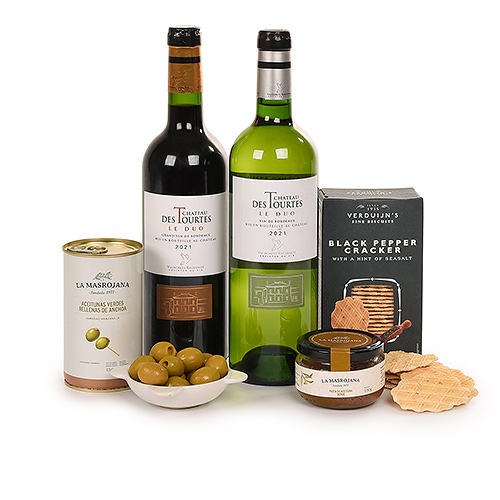 Hospitality Gift Large with Château les Tourtes wine and tapas