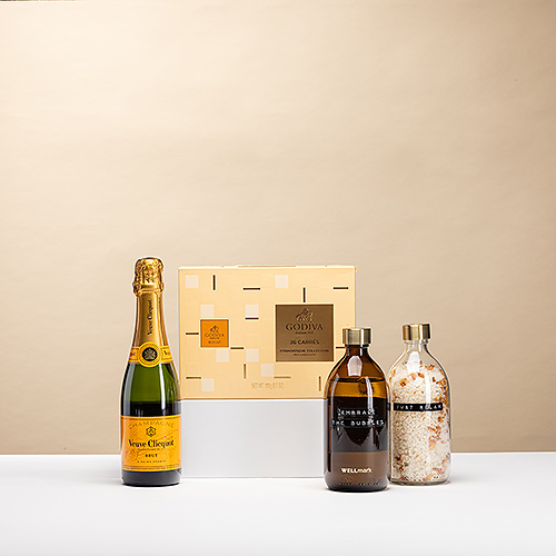 Friedliche Verwöhnung mit Veuve Clicquot Champagner