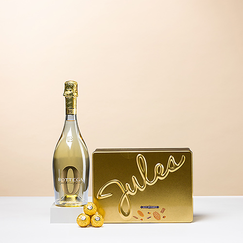 Golden Bubbles & Sweets mit Bottega Zero Alkoholfrei, 75cl
