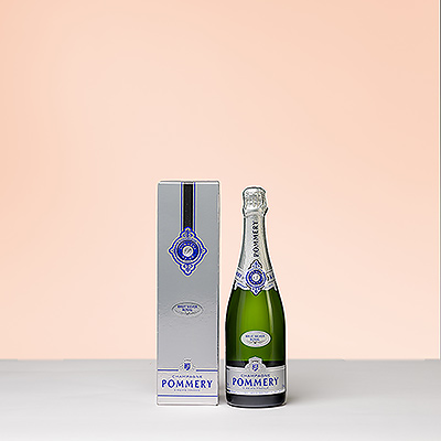 The sparkling Champagne Pommery Brut Silver Royal in a beautiful gift box makes a stylish gift for business gifting, holidays, and life's most festive celebrations like weddings and engagements. The fresh, dry Champagne boasts elegance, finesse, and character.