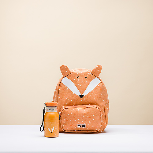 Trixie Backpack & Water Bottle Mr.Fox in Gift Box
