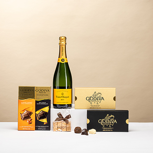 Veuve Clicquot and Godiva Chocolates Deluxe
