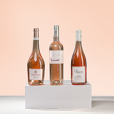 Presenting a beautiful trio of French rosé wines for tasting and sharing.