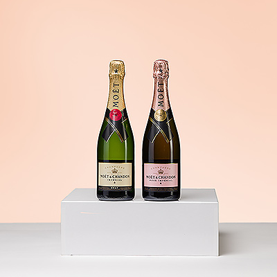 Moët &#38;#38; Chandon is known for its timeless, glamorous Champagnes. In this special Champagne tasting duo, the recipient will be treated to the classic elegance of Moët &#38;#38; Chandon Brut Impérial and the beauty of Moët &#38;#38; Chandon Rosé Impérial.