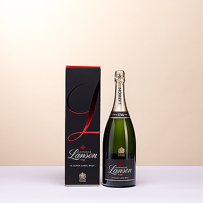 Experimente el placer del Champagne Lanson Le Black Label Brut, un Champagne fresco con notas de frutas maduras, manzanas verdes y cítricos.