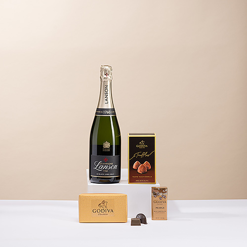 Champagne Lanson & Godiva Chocolates