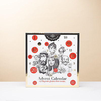 Being gluten-free doesn't have to mean missing out on the fun! Count down the days to Christmas with this Generous Advent Calendar featuring delicious organic gluten-free treats.